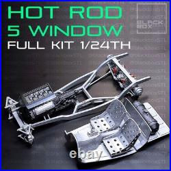 116 Scale 5 Window Coupe Hot Rod Full Model Kit-Unnasembled & Unpainted