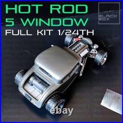 116 Scale 5 Window Coupe Hot Rod Full Model Kit-Unnasembled & Unpainted