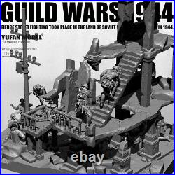 135 Resin Figure Model Kit WWII (14 Soldiers + scenes)Unassembled Unpainted New