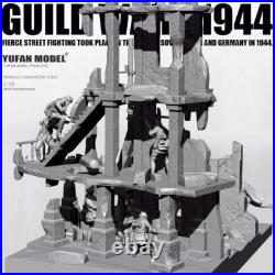135 resin figure model kit Original Battle 1944 Soldier with Scene Unassembled