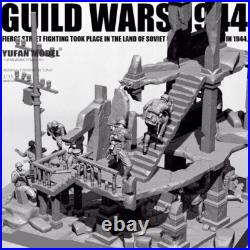 135 resin figure model kit Original Battle 1944 Soldier with Scene Unassembled