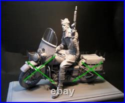 19 Resin Figure Model Kit Soldier Unassembled Unpainted (NO Motorcycle)