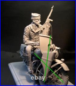 19 Resin Figure Model Kit Soldier Unassembled Unpainted (NO Motorcycle)