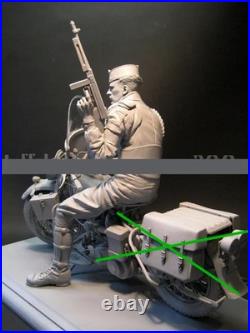 19 Resin Figure Model Kit Soldier Unassembled Unpainted (NO Motorcycle)