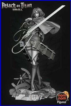 1/10 or 1/8 Scale Attack On Titan Mikasa Akerman Resin Figure Kit