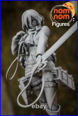 1/10 or 1/8 Scale Attack On Titan Mikasa Akerman Resin Figure Kit