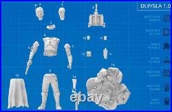 1/12th, 1/10th, 1/8th or 1/6th scale Book of Boba Fett, Boba Fett Resin Figure K