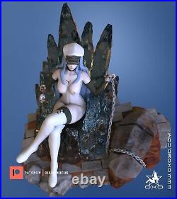 1/12th, 1/10th or 1/8th Scale OxO3D Akame Ga Kill Esdeath Resin Kit