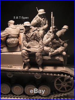 1/16 Resin 07 figures Jeffshiu's Miniatures Winter Panzer Rider 1943-44