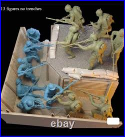 1/16 Scale German and French Soldiers13 Set WW I Resin Figures Kits Toys