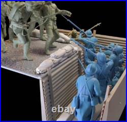 1/16 Scale German and French Soldiers13 Set WW I Resin Figures Kits Toys