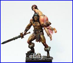 1/24 Conan And Sexy Girl Figures Model resin Kit unpainted Assembly Hobby Toys