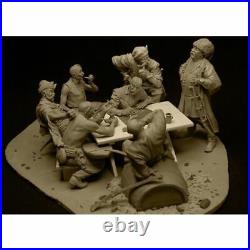 1/24 Resin Waiting a Letter 7 Figures WithScene Unassembled Unpainted