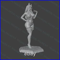 1/24 Scale Hana Bunny Uncolored Unassembled 3D Printed Resin Model Toys Kit GK