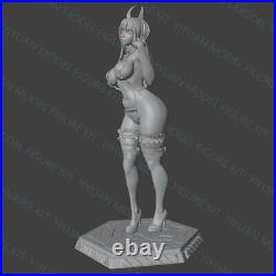 1/24 Scale Hana Bunny Uncolored Unassembled 3D Printed Resin Model Toys Kit GK