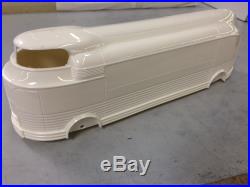 1/25 1/25th scale white Futurliner futuristic bus motorhome resin body
