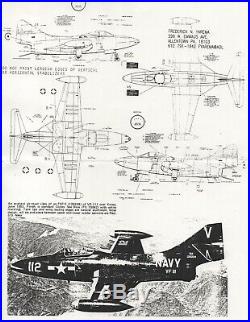 1/32 Fisher Model #3201 US Navy F9F-5 Panther jet fighter resin kit