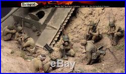 1/35 Scale Resin Figure kit WW2 Russian infantry Under Fire, Big Set 8 figures