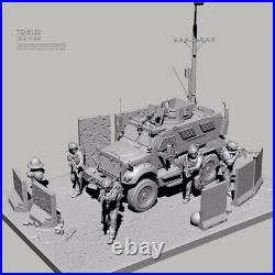 1/35 resin figure model Kit Modern Marine Corps with Armored Vehicle 3D Printing
