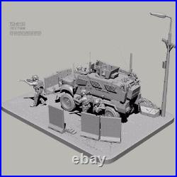 1/35 resin figure model Kit Modern Marine Corps with Armored Vehicle 3D Printing