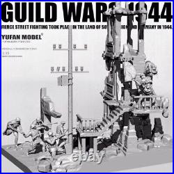 1/35 resin figures model Original Battle 1944 Soldier with Scene unpainted