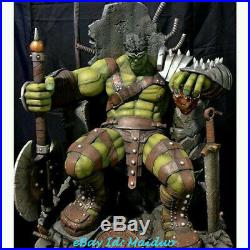 1/4 Hulk on Throne Statue Resin Model Kits GK Collections Figure Gifts New