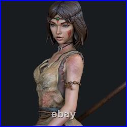 1/4 Princess Mononoke Painted 3D Printed 12K Figure Statue Resin Model Kit