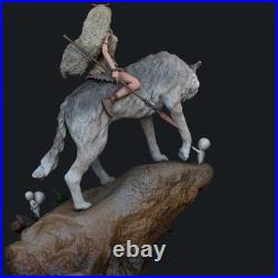 1/4 Princess Mononoke Painted 3D Printed 12K Figure Statue Resin Model Kit