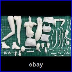 1/4 Resin Girl Figure Die-cast Lady Unpainted Unassembled Woman Model Kit 440mm