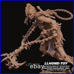 1/6 29CM female warrior battle Resin 3d Print Model kit Unpainted statue Figure