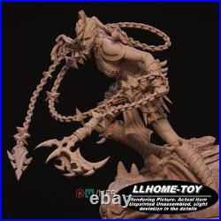 1/6 29CM female warrior battle Resin 3d Print Model kit Unpainted statue Figure