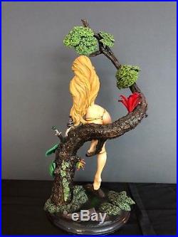 1/6 Piranha Model Resin Kit Girl in Jungle In Tree with Animal Skin Bikini