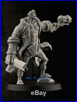 1/6 Scale Hellboy Statue Resin Model Kits Unpainted 3D Printing Garage Kit