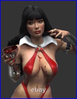 1/6 Scale Vampirella Figure 12K High-Detail Resin Print Painted