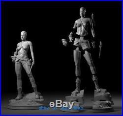 1/6 Tomb Raider Angelina Jolie Statue Resin Model Kits Unpainted 3D Printing