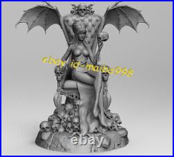 1/8 Elvira on Throne 3D Print Garage Kit Model Kit Unpainted Unassembled GK