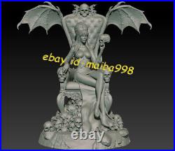1/8 Elvira on Throne 3D Print Garage Kit Model Kit Unpainted Unassembled GK