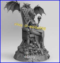 1/8 Elvira on Throne 3D Print Garage Kit Model Kit Unpainted Unassembled GK