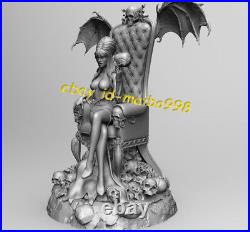 1/8 Elvira on Throne 3D Print Garage Kit Model Kit Unpainted Unassembled GK