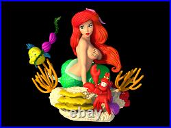 1/8 Sexy Ariel Little Mermaid Diorama Resin Figure Garage Kit SFW & NSFW