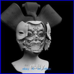 20cm Ghost in the Shell Geisha Robot Bust Resin Model Kits Unpainted 3D Printing