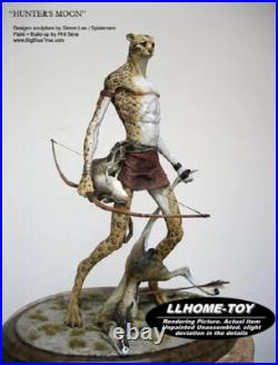 35CM Resin Leopard Hunter Garage Kit Figure Model Unpainted Unassembled GK