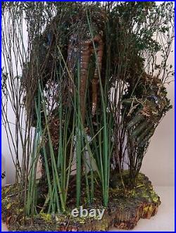 3D Resin Man-Thing Rare OOAK Figure Diorama Professionally Painted Cork Base