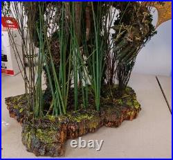 3D Resin Man-Thing Rare OOAK Figure Diorama Professionally Painted Cork Base