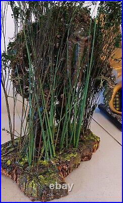 3D Resin Man-Thing Rare OOAK Figure Diorama Professionally Painted Cork Base