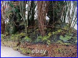 3D Resin Man-Thing Rare OOAK Figure Diorama Professionally Painted Cork Base
