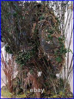 3D Resin Man-Thing Rare OOAK Figure Diorama Professionally Painted Cork Base