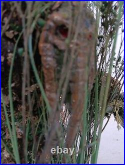 3D Resin Man-Thing Rare OOAK Figure Diorama Professionally Painted Cork Base