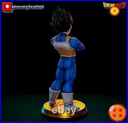 3D Resin Printed Vegeta Statue Model Kit Unpainted&Unassembled Dragon Ball Z
