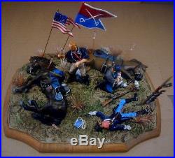 54mm Resin 7th Cavalry G. A. Custer Vignette Diorama Little Big Horn Painted